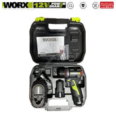 Worx 12v Cordless Electric Drill WU135 Brushless 50Nm 1 Smart Clucth Auto Stop and 2 Speed Adjustable Univeral 12V Paltform